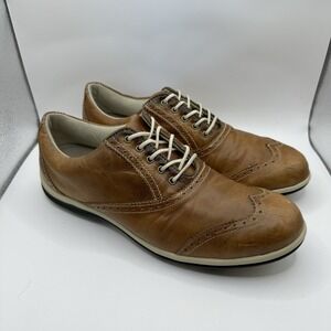 Classic FJ Women's Brown Leather Wingtip Oxfords